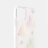 Funda para iPhone corazón iridiscente Multicolored
