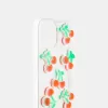 Funda para móvil cereza en relieve Red