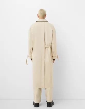 Gabardina oversize Sand