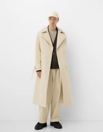Gabardina oversize Sand