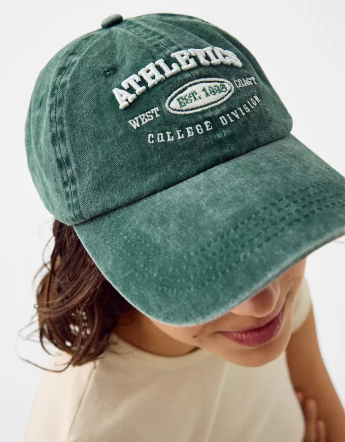 Gorra desteñida con bordado Green Gorra desteñida con bordado Green