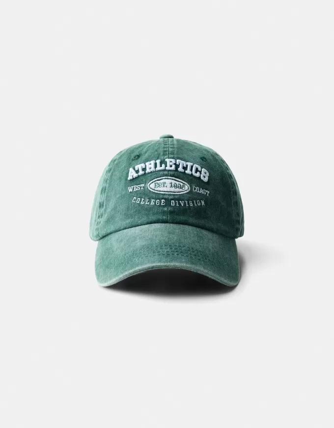 Gorra desteñida con bordado Green Gorra desteñida con bordado Green