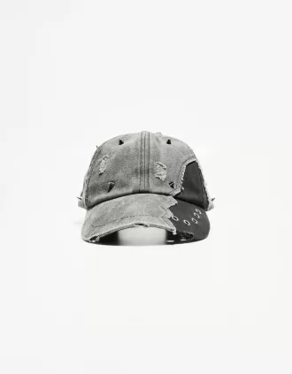 Gorro piercing con ojales Black