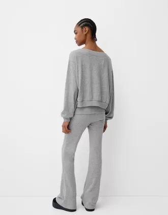 Jersey asimétrico tacto suave Grey
