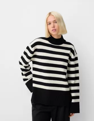 Jersey de cuello alto Black
