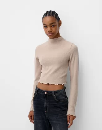 Jersey de cuello alto Sand