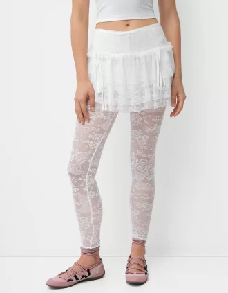 Leggings Disney Bambi de encaje White