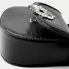 Minaudière con cierre de strass Black
