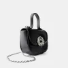 Minaudière con cierre de strass Black