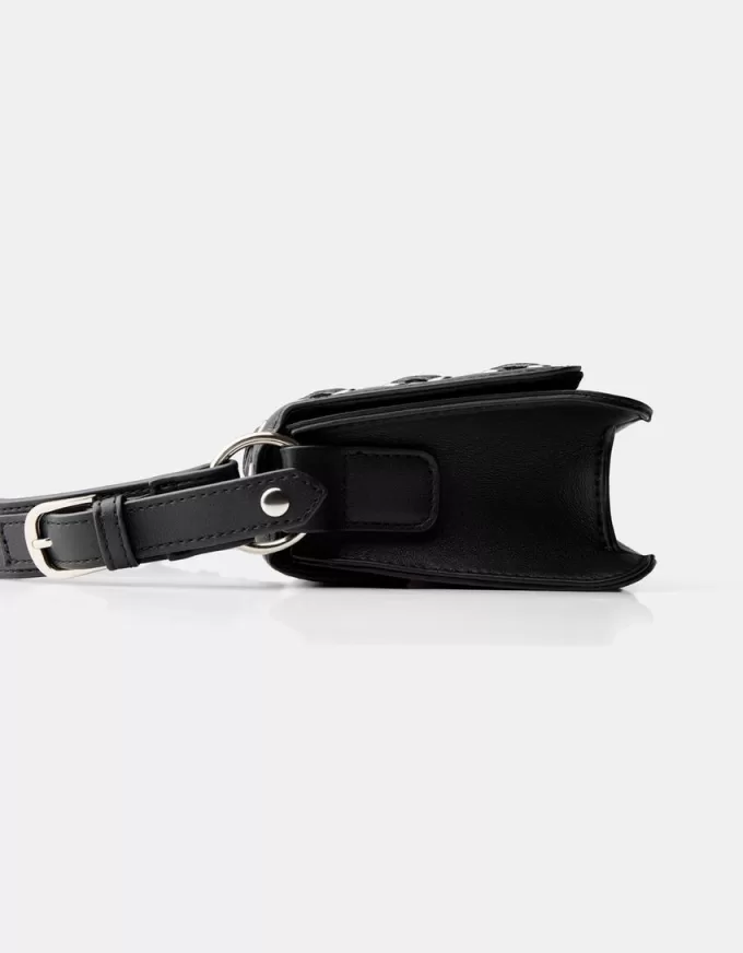 Minaudière con detalle de lazo Black