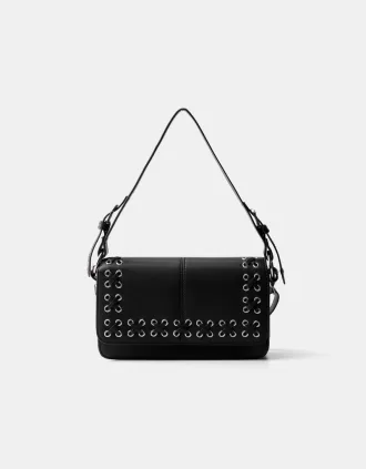 Minaudière con detalle de lazo Black