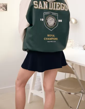 Mini falda Navy