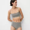 Mini shorts de punto metalizado Silver