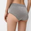 Mini shorts de punto metalizado Silver