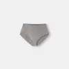 Mini shorts de punto metalizado Silver