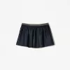 Minifalda con cintura en contraste Navy