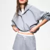 Minifalda con doble cintura Grey