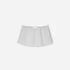 Minifalda con doble cintura Grey