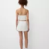 Minifalda con pedrería Off white