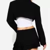 Minifalda con pliegues Black