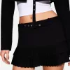Minifalda con pliegues Black
