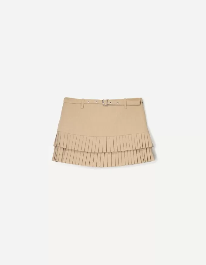 Minifalda con pliegues Sand