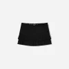 Minifalda con pliegues Black
