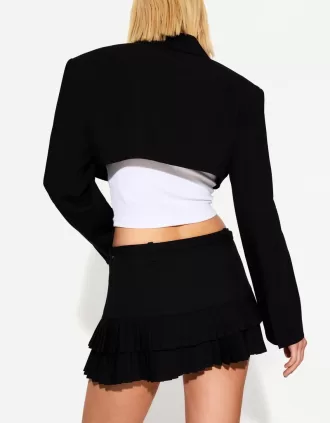 Minifalda con pliegues Black