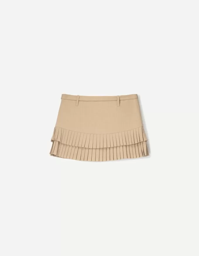 Minifalda con pliegues Sand