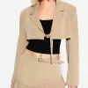 Minifalda con pliegues Sand