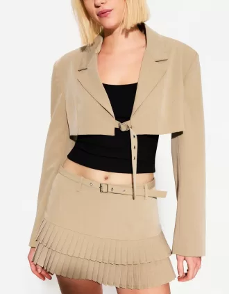 Minifalda con pliegues Sand