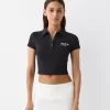 Minifalda con pliegues en la cintura Off white