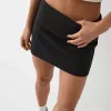 Minifalda con pliegues en la cintura Black