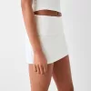 Minifalda con pliegues en la cintura Off white