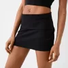 Minifalda con pliegues en la cintura Black