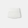 Minifalda con pliegues en la cintura Off white