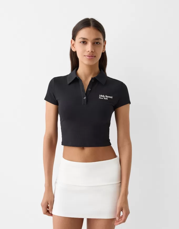 Minifalda con pliegues en la cintura Off white