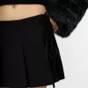 Minifalda con pliegues y detalle de lazo Black