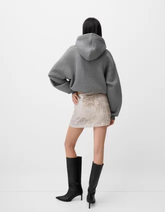 Minifalda de lentejuelas Silver