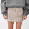 Minifalda de lentejuelas Silver