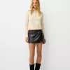 Minifalda de piel sintética Black