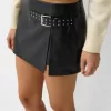 Minifalda de piel sintética Black