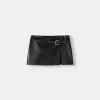 Minifalda de piel sintética Black