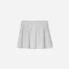 Minifalda de punto trenzado Grey