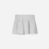 Minifalda de punto trenzado Grey