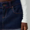Minifalda denim con vuelta Blue