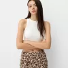Minifalda estampado animal Multicolored