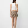 Minifalda estampado animal Multicolored