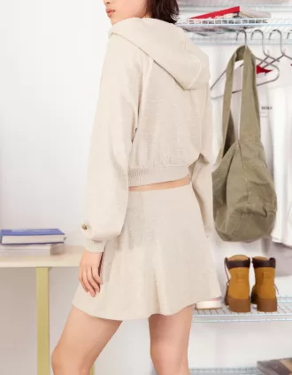 Minifalda tacto suave Sand