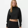 Minifalda tacto suave Dark grey